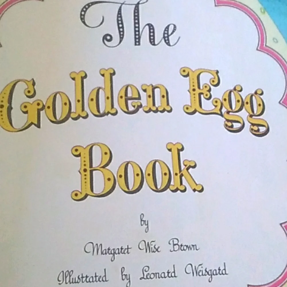 GOLDEN BOOK VINTAGE 1975 THE GOLDEN EGG HARDCOVER AN OLD FASHION STORY